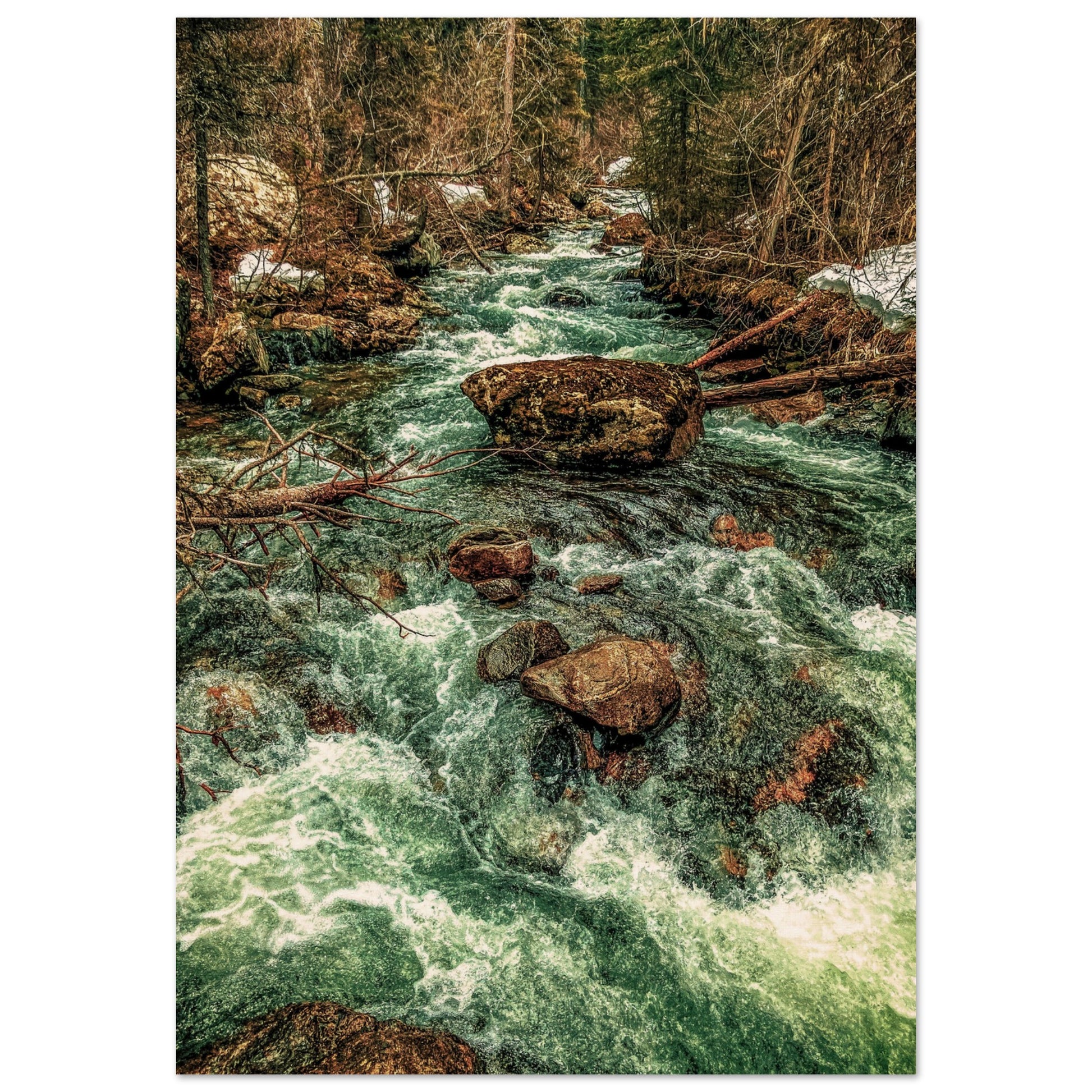 Pine Creek; Paradise Valley, Montana Wood Print Communitea Books James Bonner
