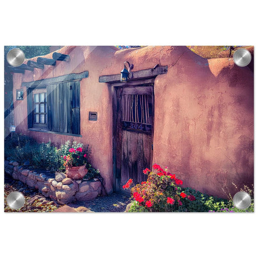 A House Off Canyon Road; Santa Fe, New Mexico Acrylic Print
