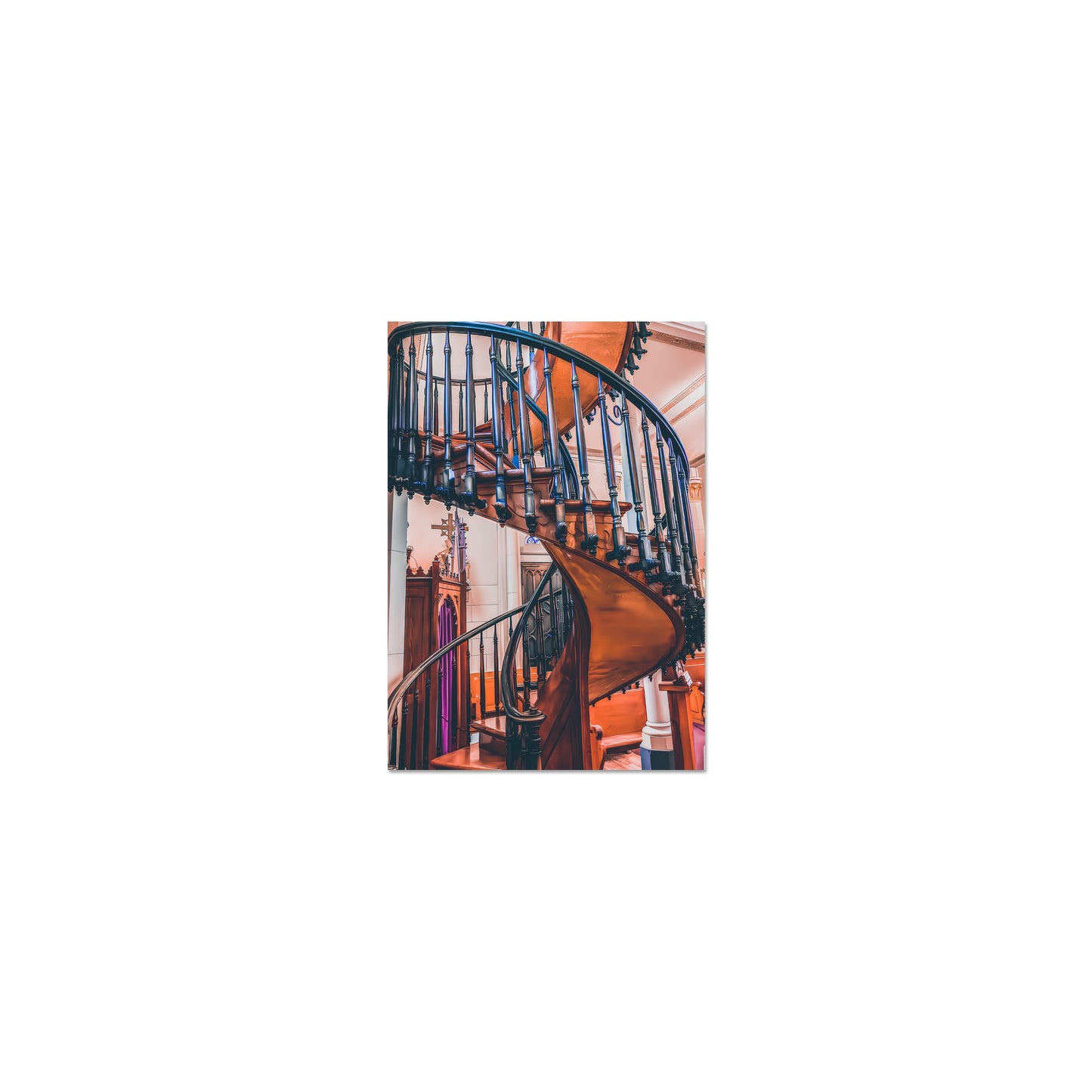 Loretto Chapel Miraculous Staircase; Santa Fe, New Mexico Premium Matte Poster