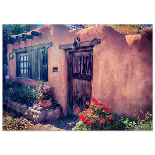 A House Off Canyon Road; Santa Fe, New Mexico Premium Matte Poster