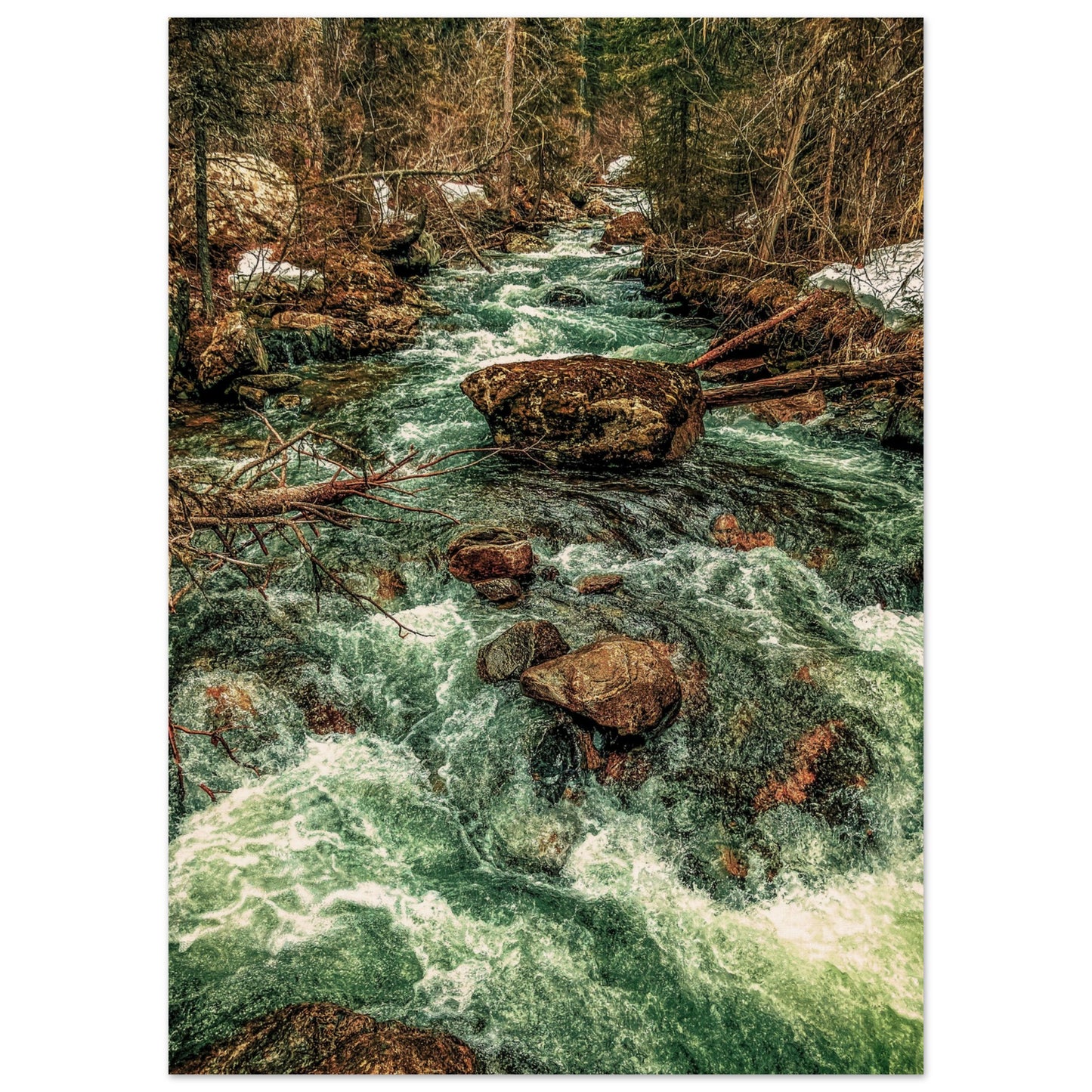 Pine Creek; Paradise Valley, Montana Wood Print Communitea Books James Bonner