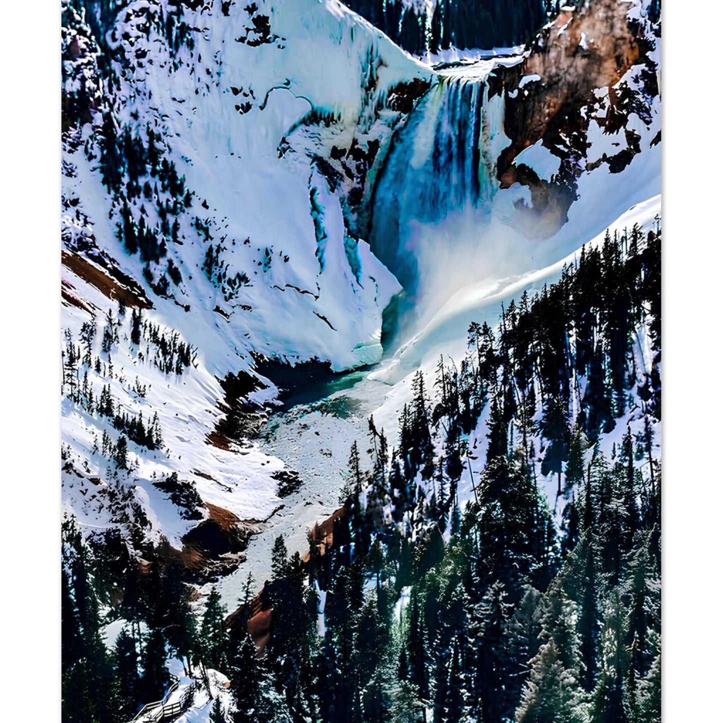 Lower Falls, Yellowstone National Park I Premium Matte Poster