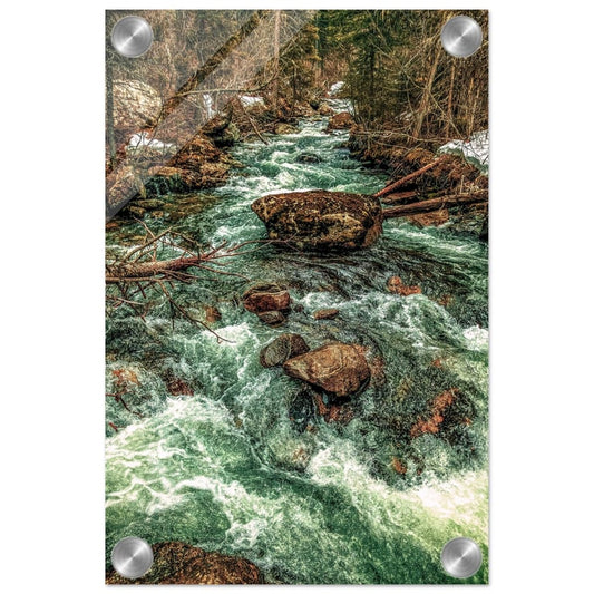 Watercourse: Pine Creek; Paradise Valley, Montana Acrylic Print