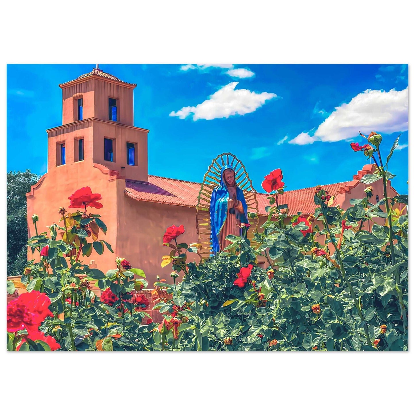 Our Lady of Guadalupe Catholic Church; Santa Fe, New Mexico Premium Matte Poster