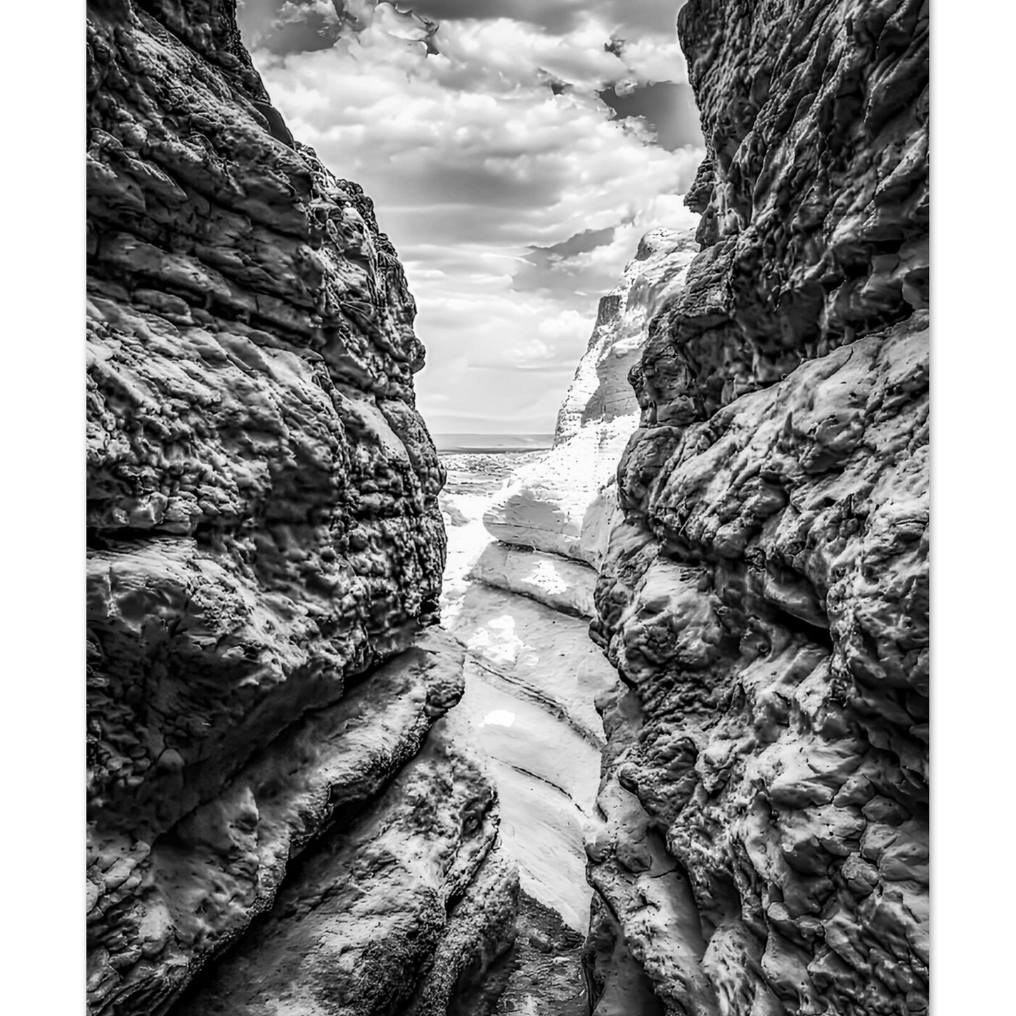 Plaza Blanca; Abiquiu, New Mexico Black & White III Premium Matte Poster