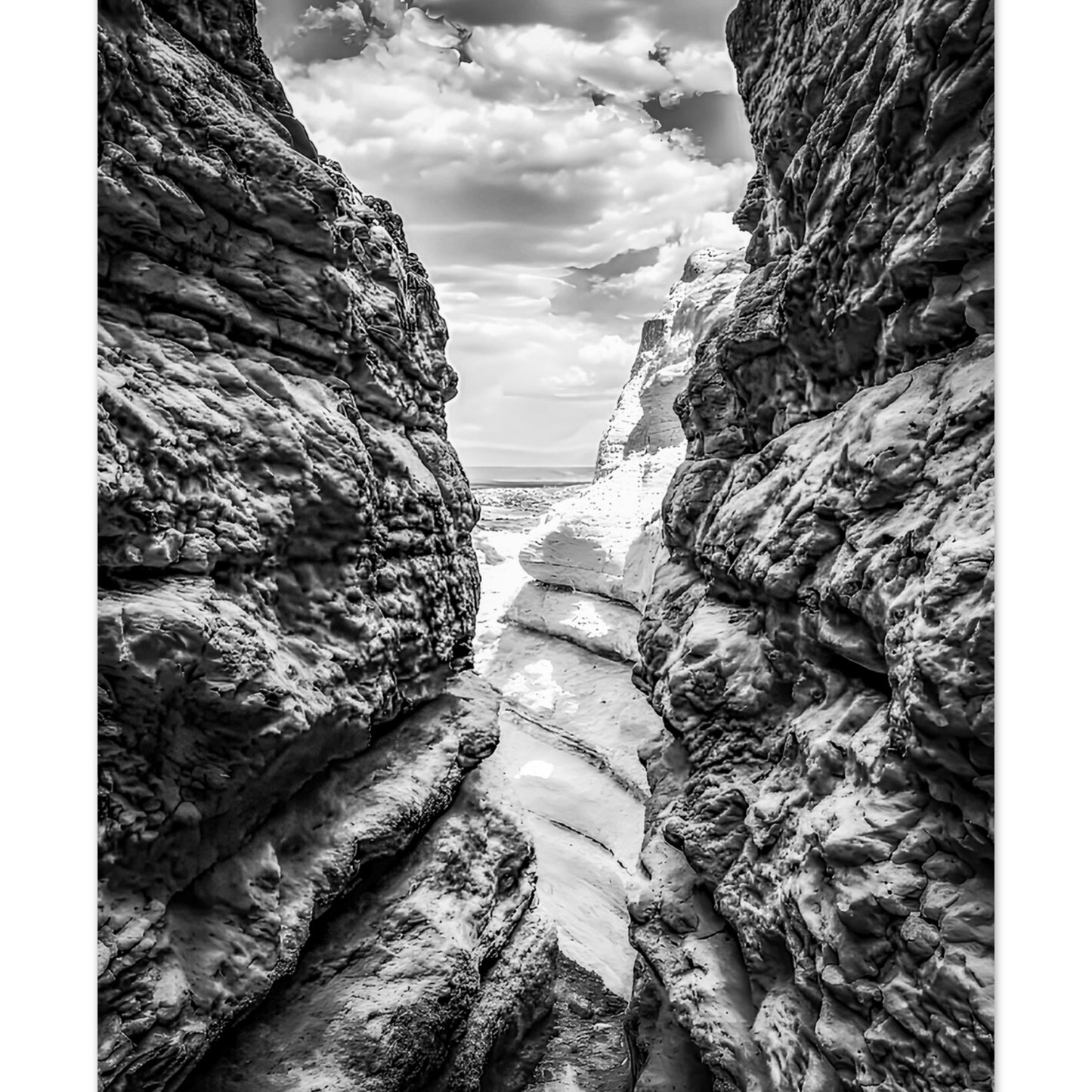 Plaza Blanca; Abiquiu, New Mexico Black & White III Premium Matte Poster