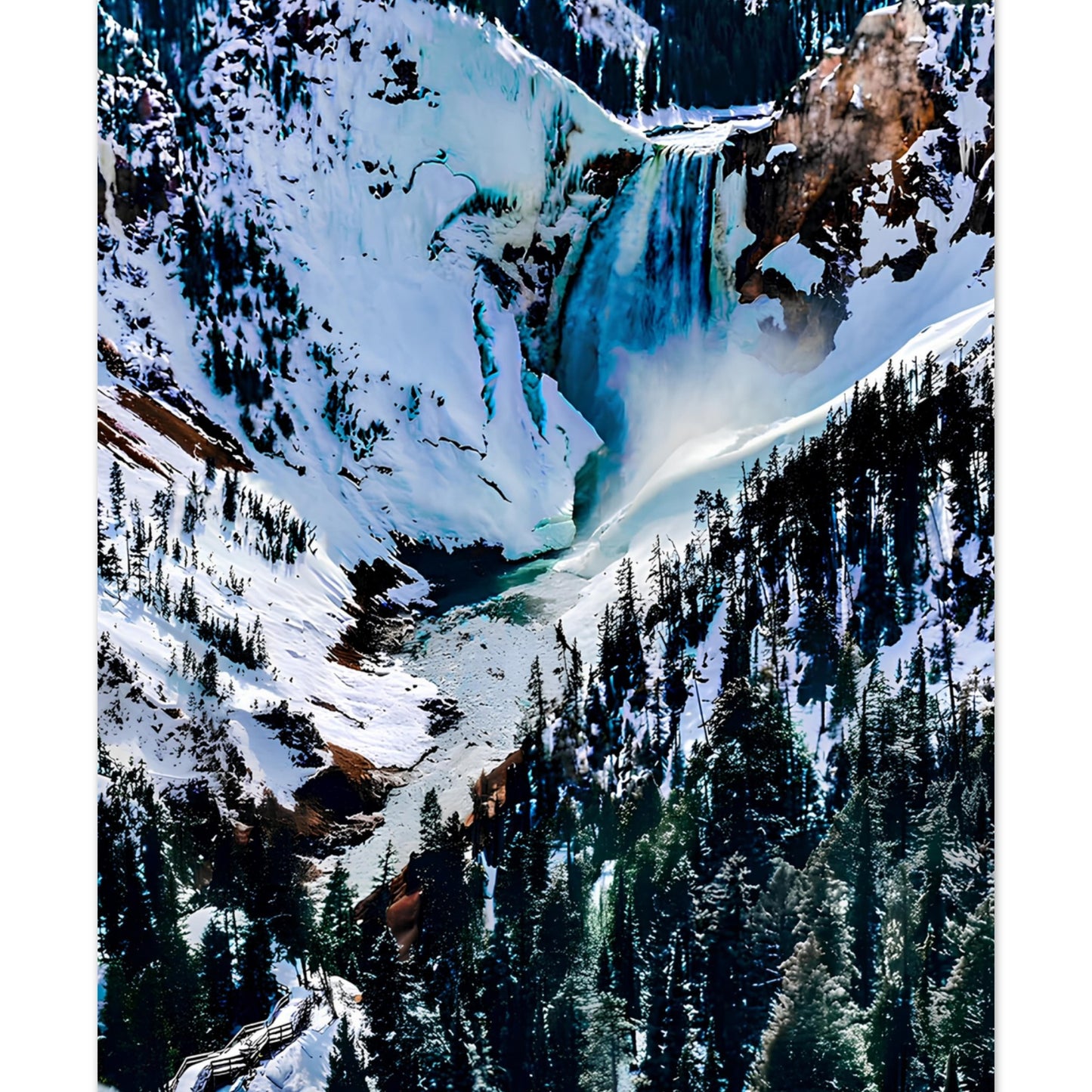 Lower Falls, Yellowstone National Park I Premium Matte Poster