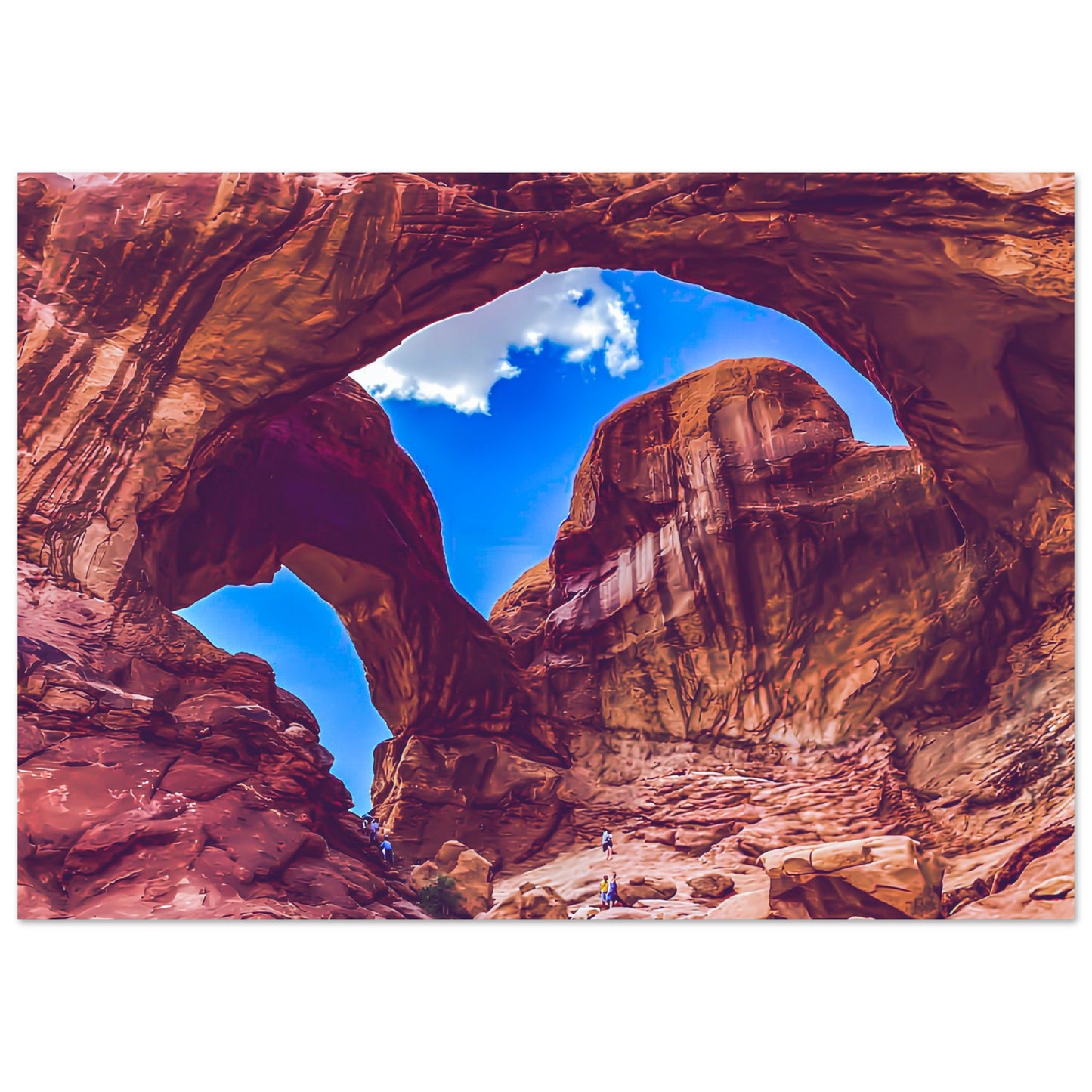 Double Arches; Arches National Park, Moab, Utah Premium Matte Poster
