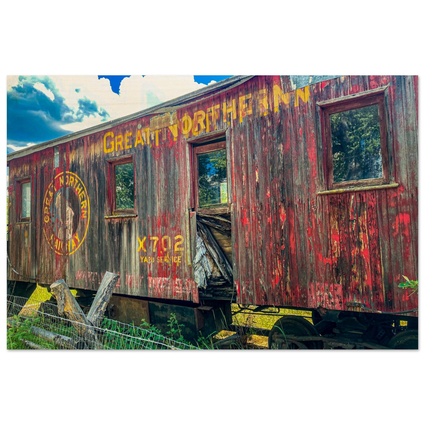 Abandoned Great Northern Pacific Railroad Car; Ghost Town, Montana Wood Print Communitea Books, Online Bookstore, Blog, & Gallery James Bonner
