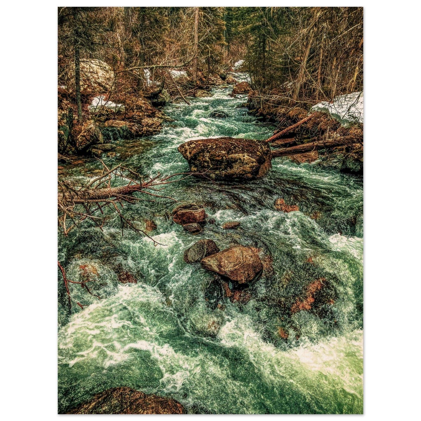 Pine Creek; Paradise Valley, Montana Wood Print Communitea Books James Bonner