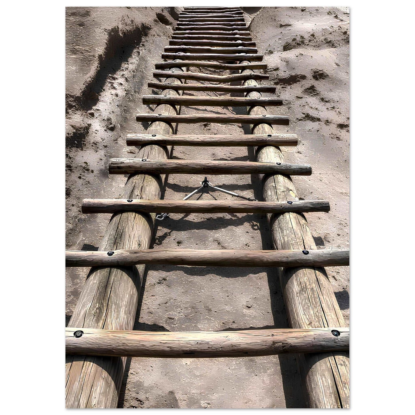 Ladders to Alcove House; Bandelier National Monument, New Mexico Premium Matte Poster