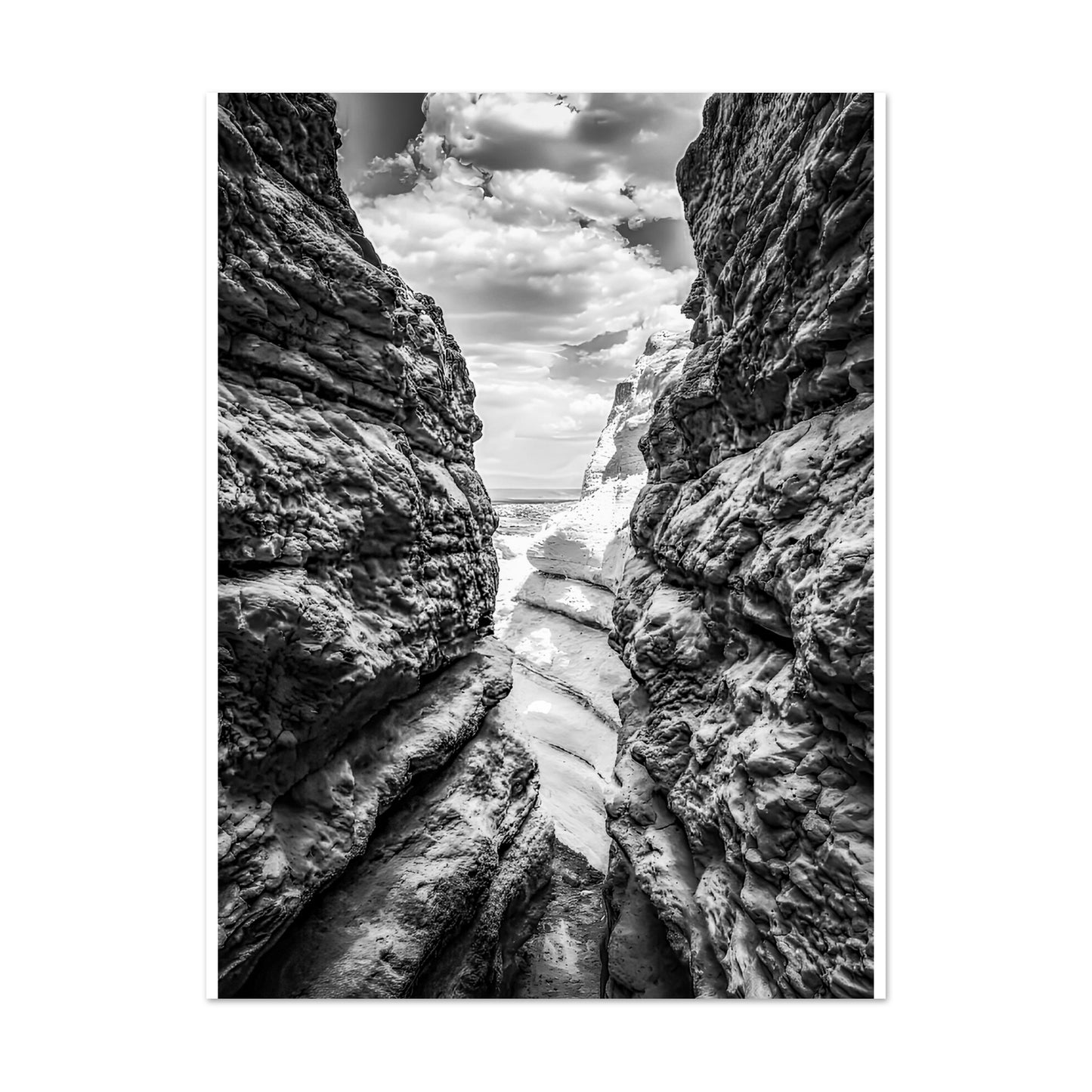 Plaza Blanca; Abiquiu, New Mexico Black & White III Premium Matte Poster