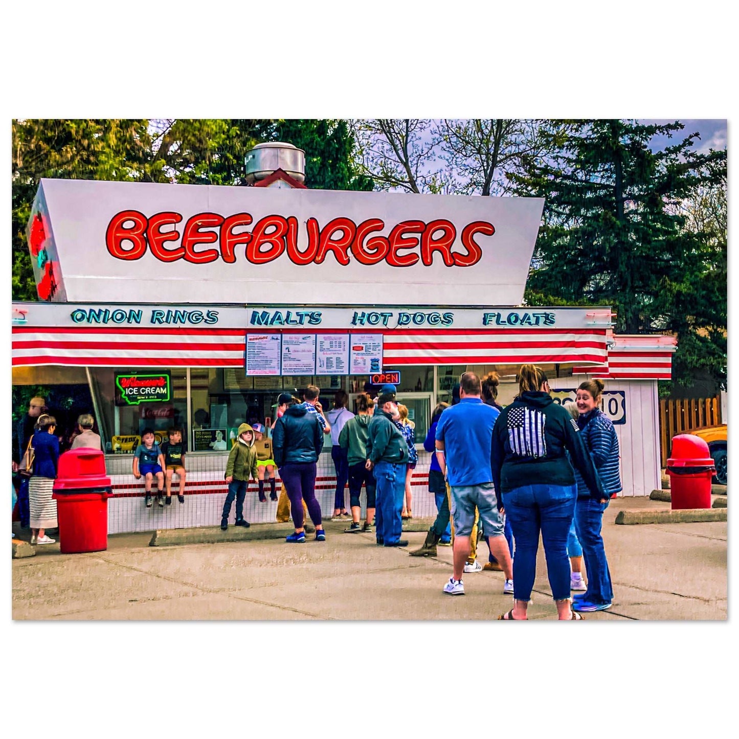 Mark's In & Out; Livingston, Montana Premium Matte Poster