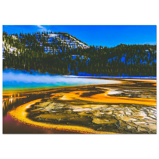 Rainbow: Grand Prismatic Spring, Yellowstone National Park Premium Matte Poster