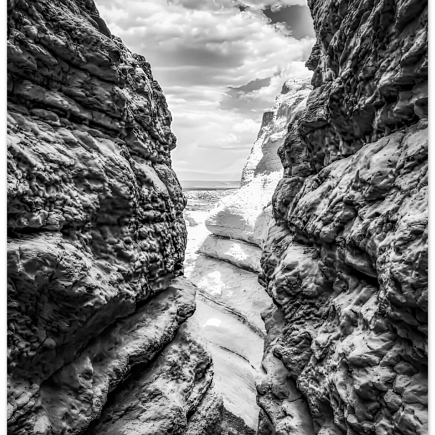 Plaza Blanca; Abiquiu, New Mexico Black & White III Premium Matte Poster