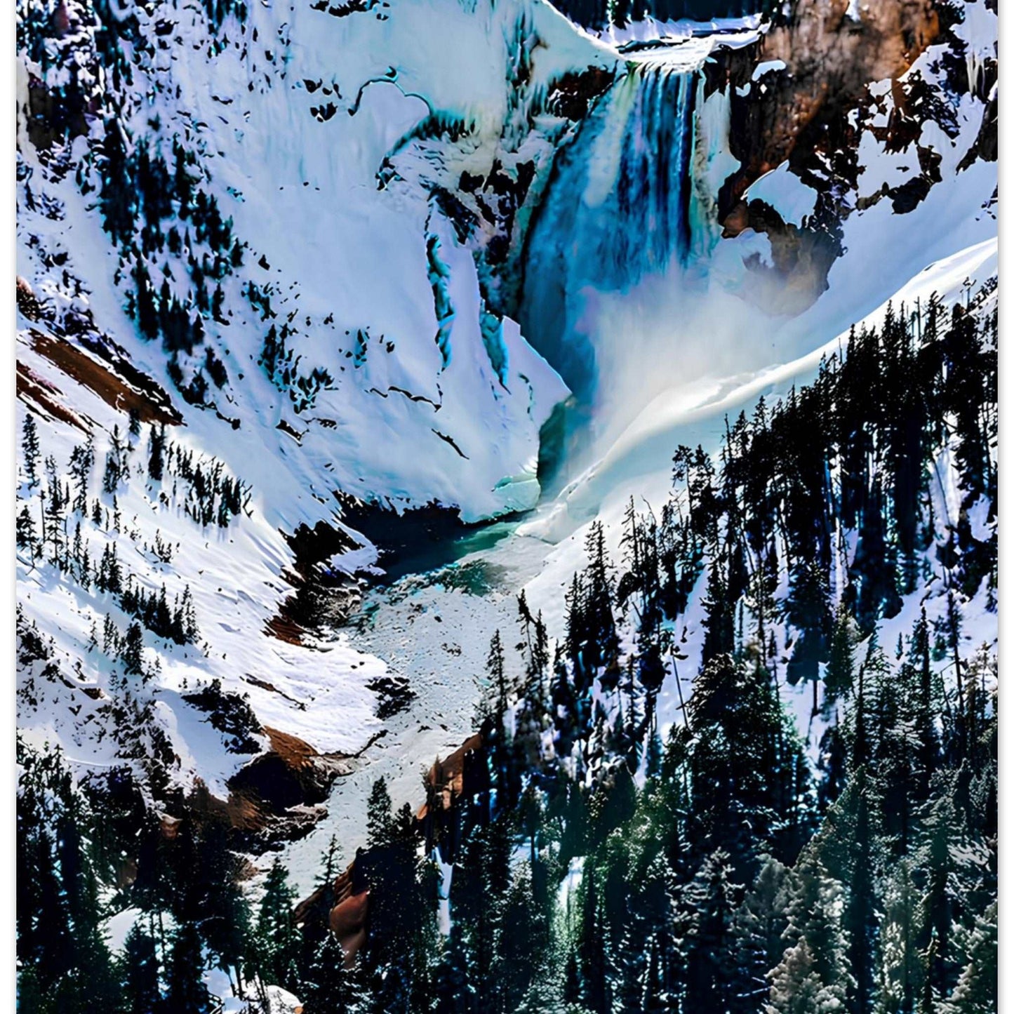 Lower Falls, Yellowstone National Park I Premium Matte Poster