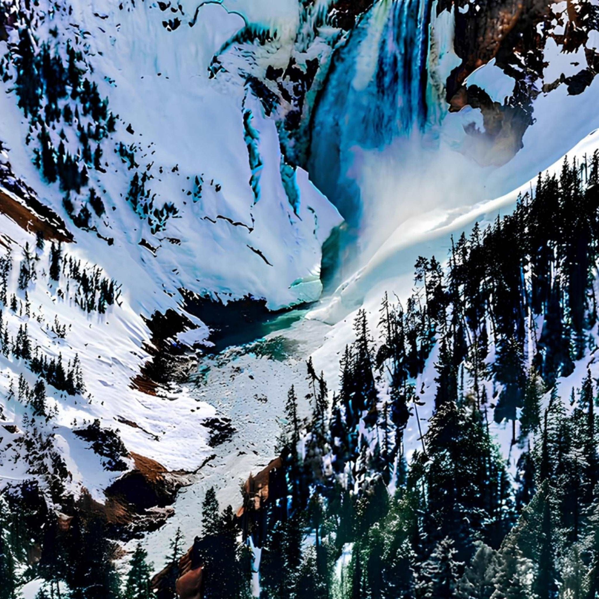 Lower Falls, Yellowstone National Park I Premium Matte Poster