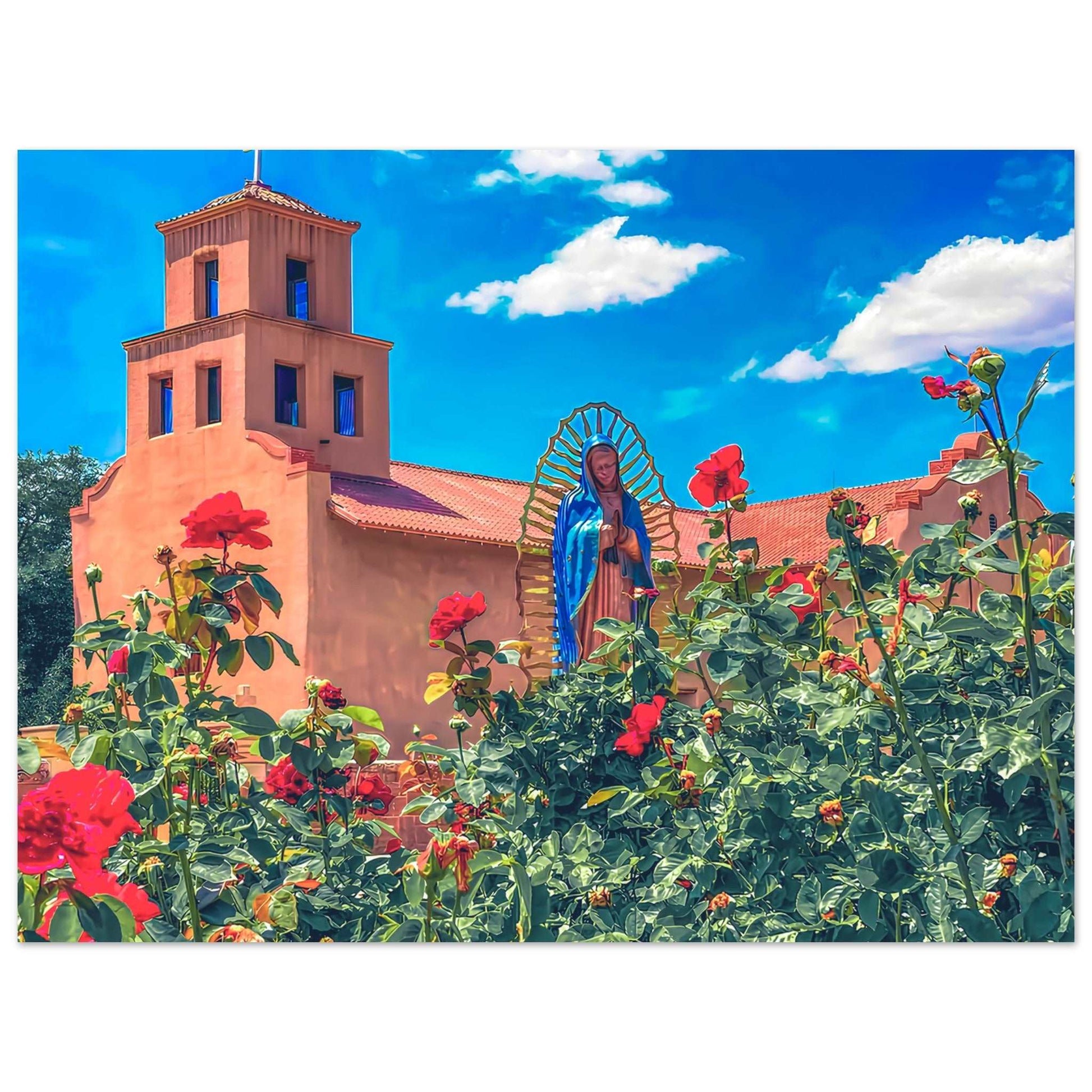 Our Lady of Guadalupe Catholic Church; Santa Fe, New Mexico Premium Matte Poster