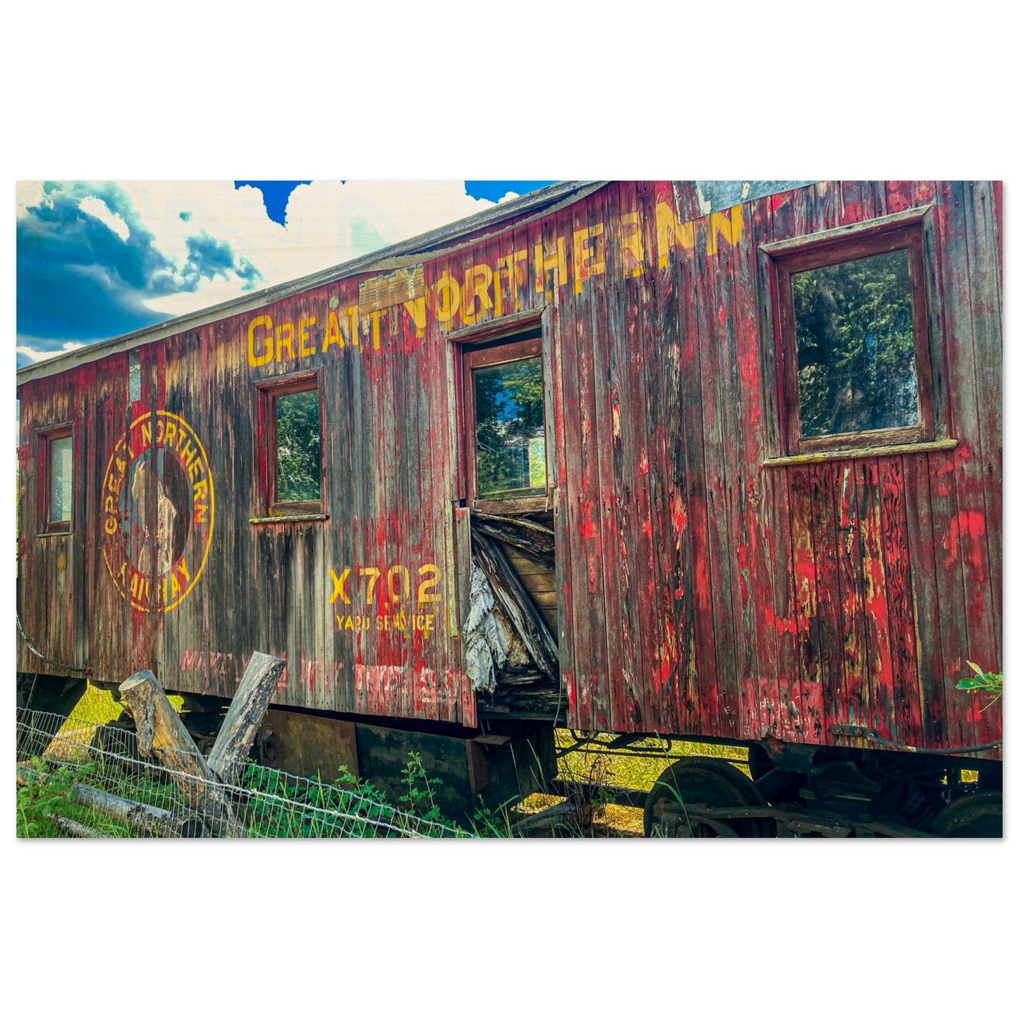 Abandoned Great Northern Pacific Railroad Car; Ghost Town, Montana Wood Print Communitea Books, Online Bookstore, Blog, & Gallery James Bonner