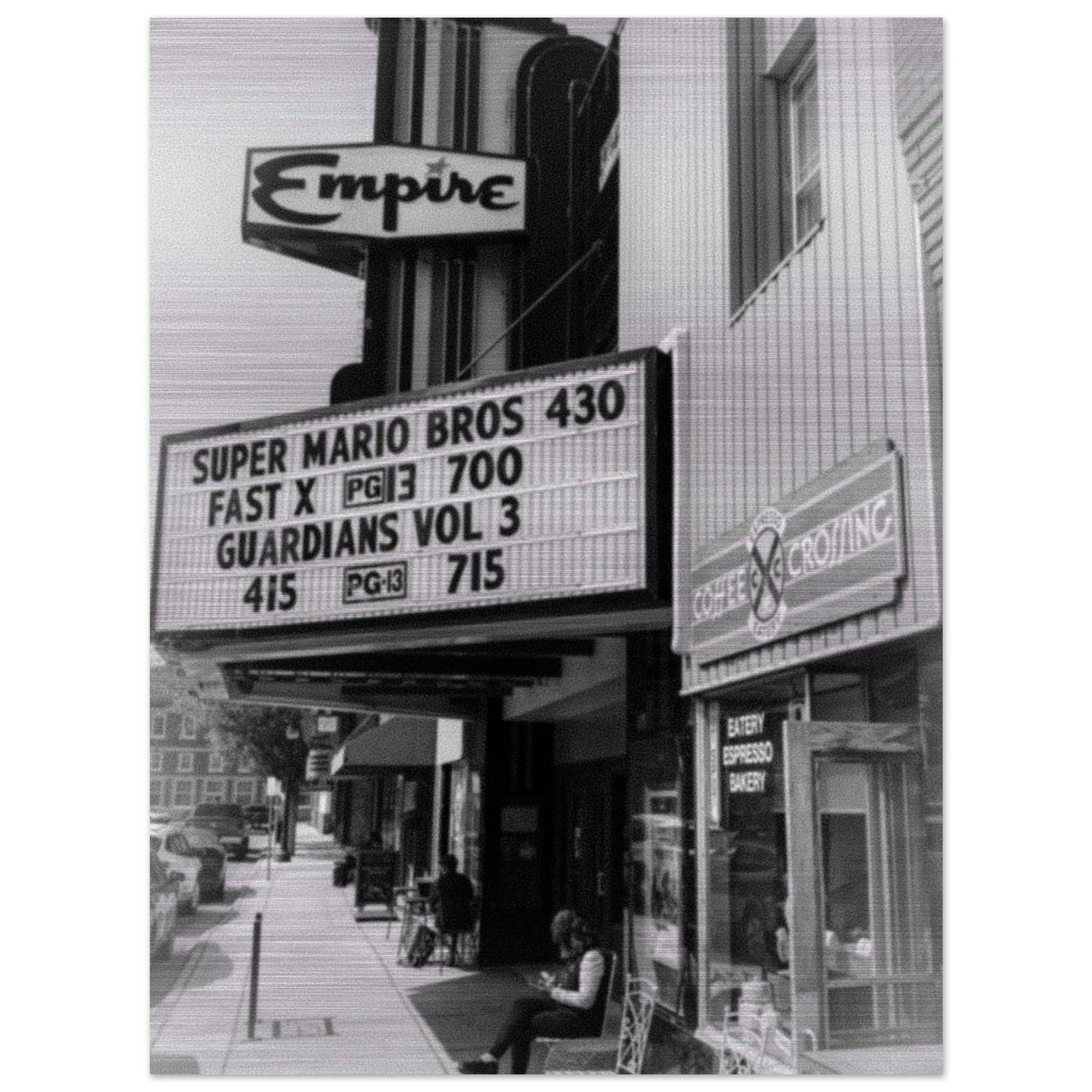 Empire Twin Theatre Brushed Aluminum Print