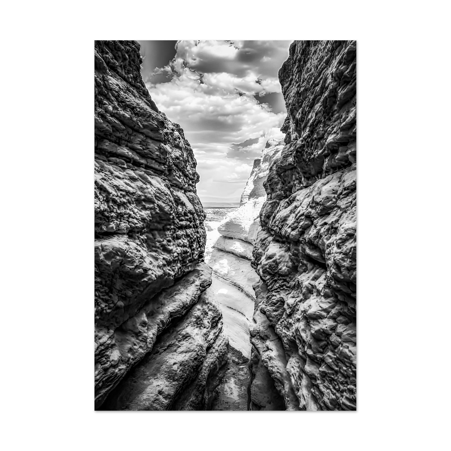 Plaza Blanca; Abiquiu, New Mexico Black & White III Premium Matte Poster