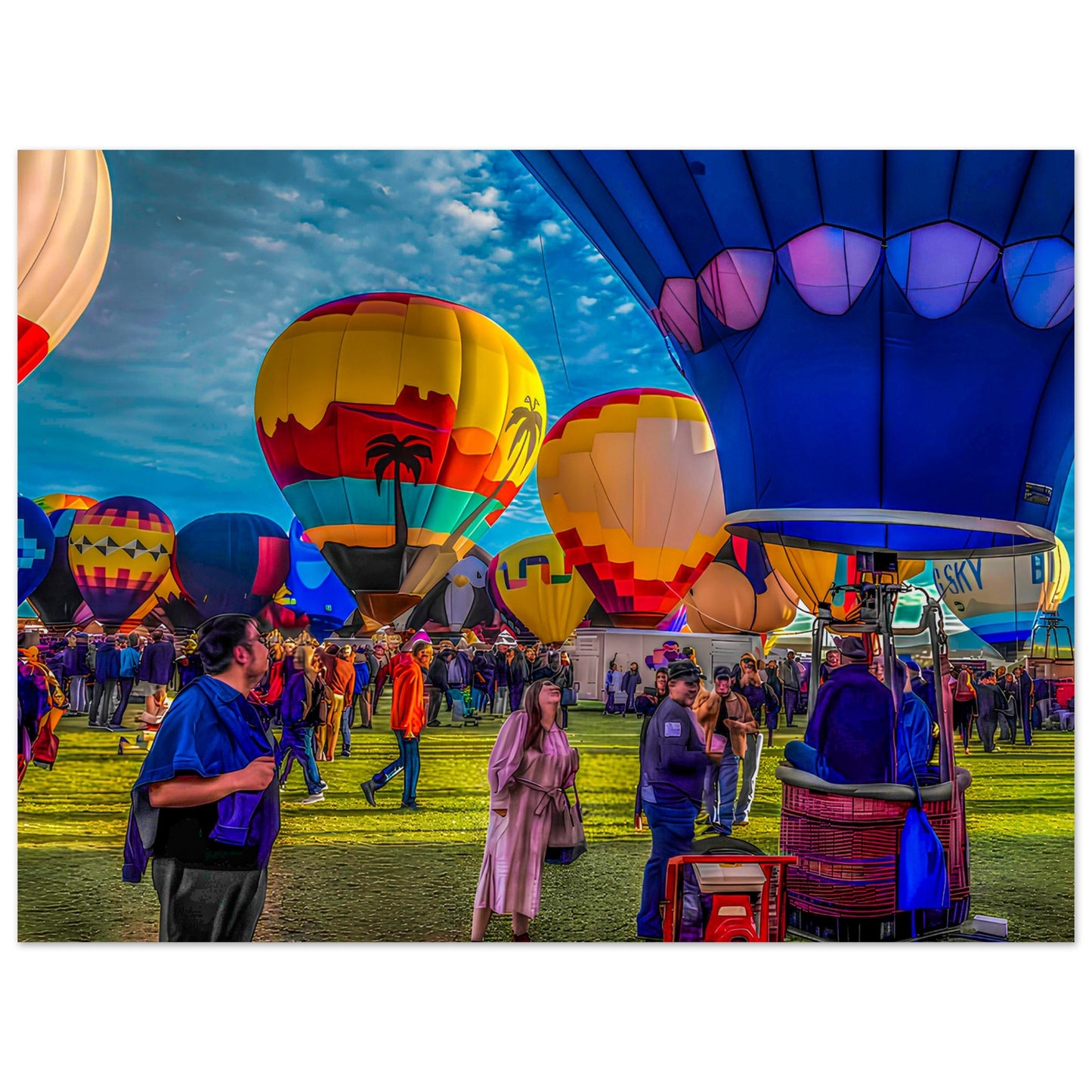 Albuquerque International Balloon Fiesta; Albuquerque, New Mexico Premium Matte Poster Communitea Books, Online Bookstore, Blog, & Gallery James Bonner