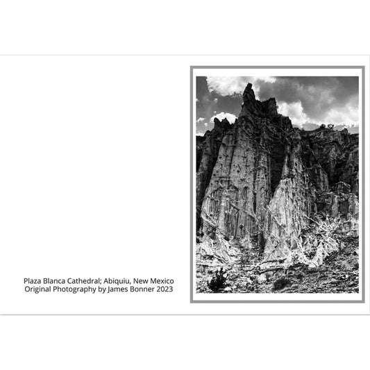 Cathedral: Plaza Blanca; Abiquiu, New Mexico Pack of 10 Greeting Cards (w/ standard envelopes)