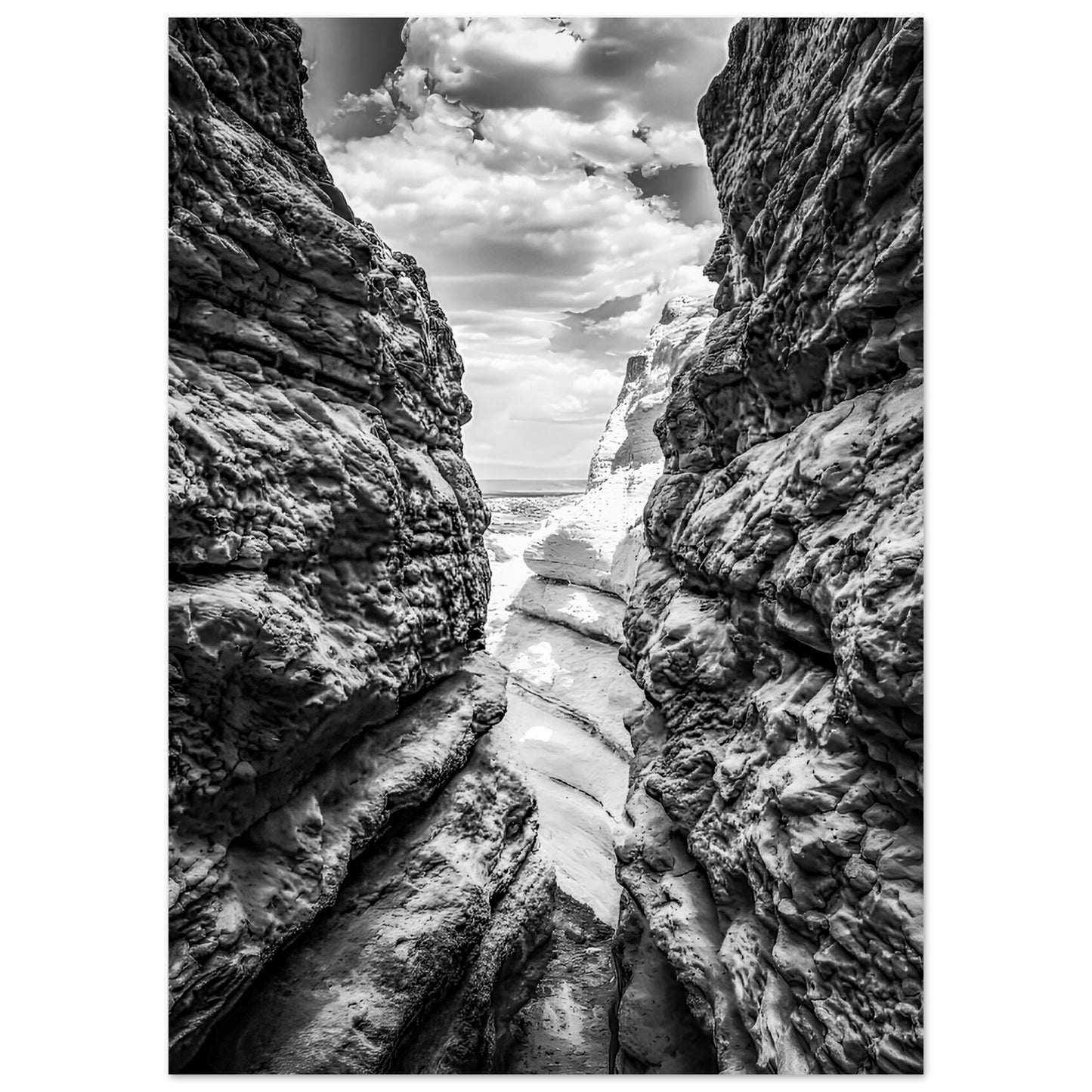 Plaza Blanca; Abiquiu, New Mexico Black & White III Premium Matte Poster