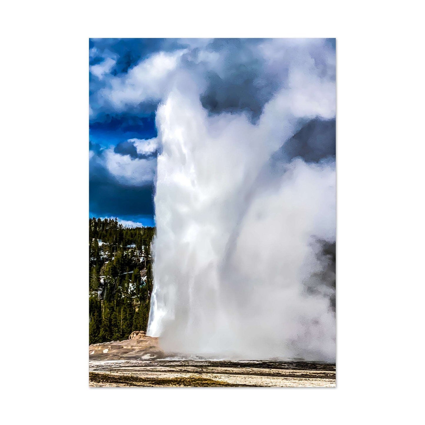 Old Faithful, Yellowstone National Park Premium Matte Poster