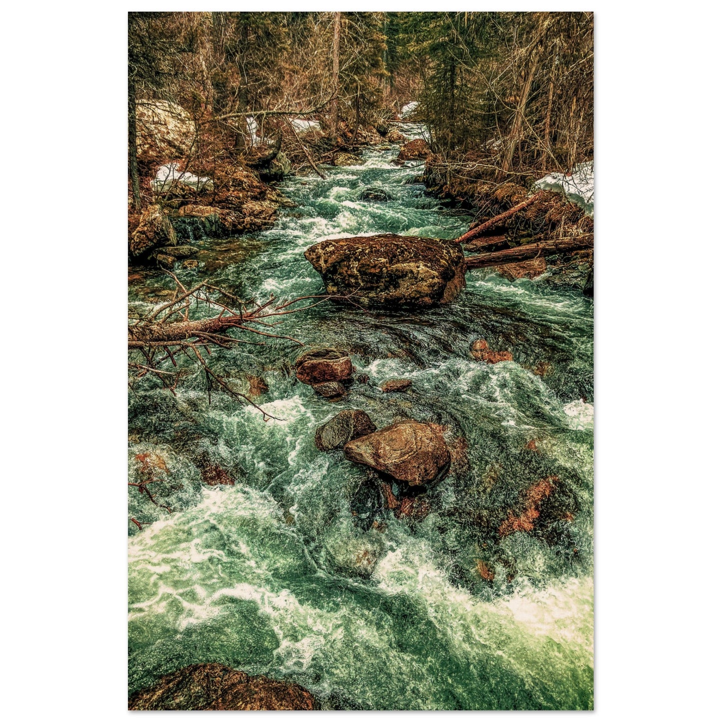 Pine Creek; Paradise Valley, Montana Wood Print Communitea Books James Bonner