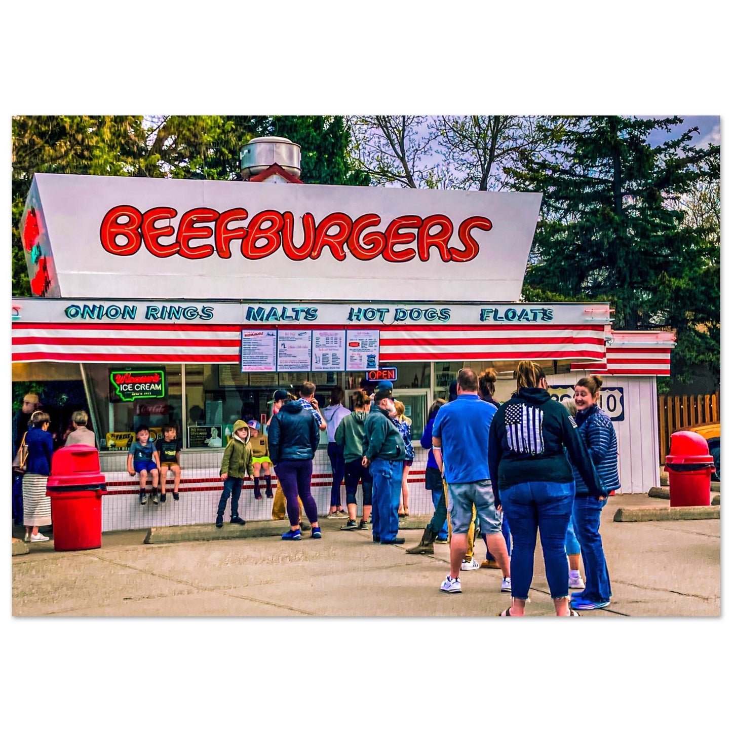 Mark's In & Out; Livingston, Montana Premium Matte Poster