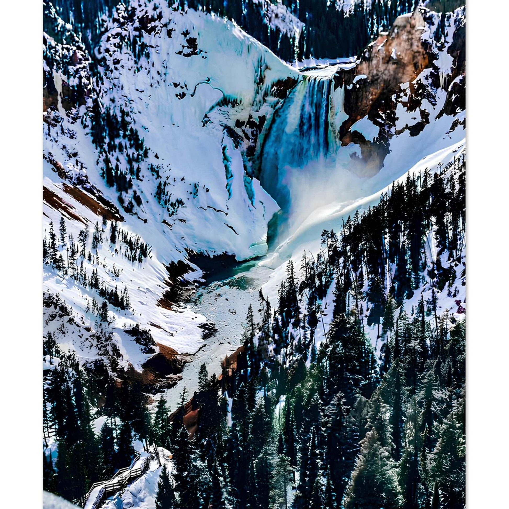 Lower Falls, Yellowstone National Park I Premium Matte Poster