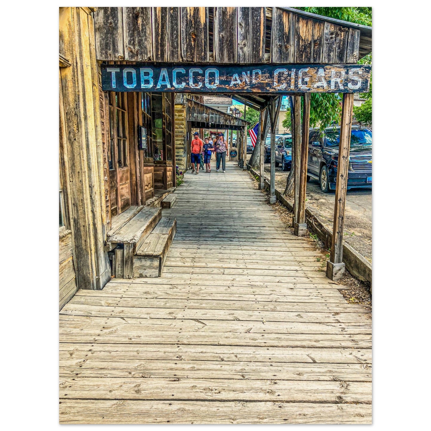 Tobacco & Cigars; Virginia City, Montana Wood Print