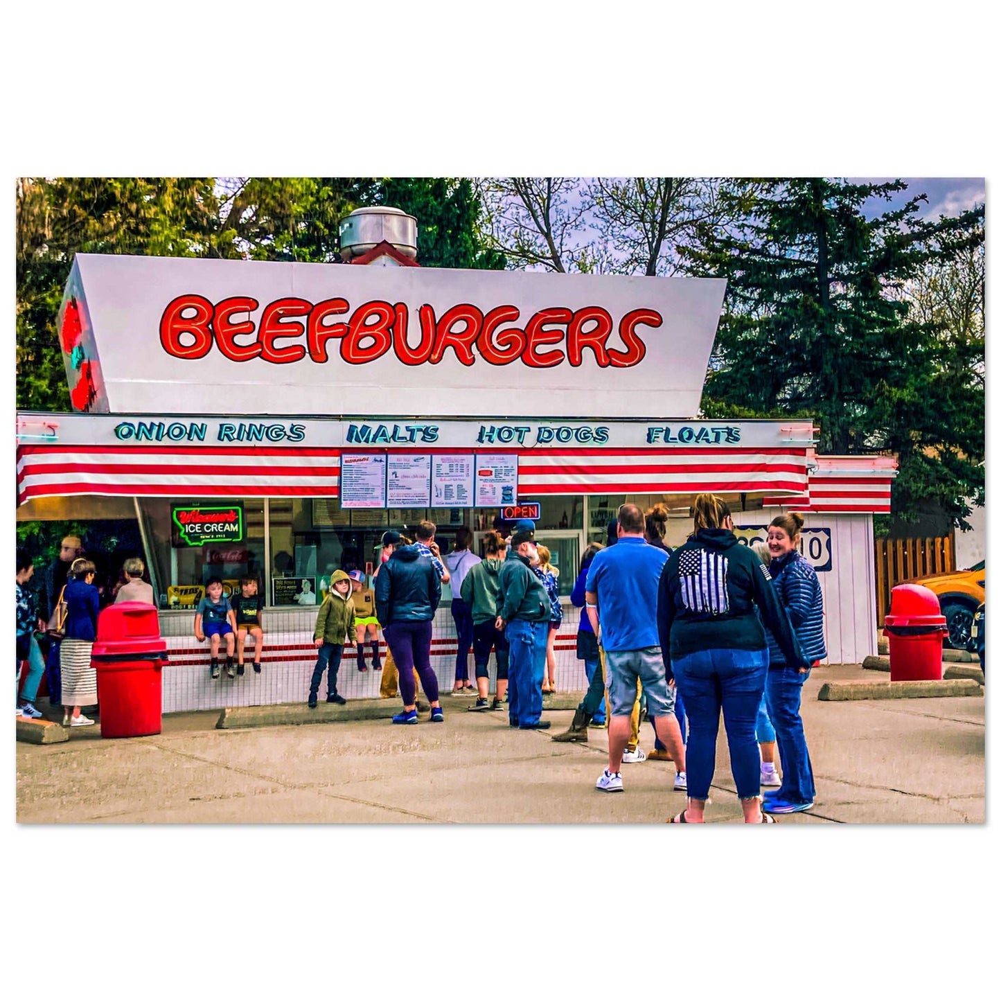 Mark's In & Out; Livingston, Montana Premium Matte Poster