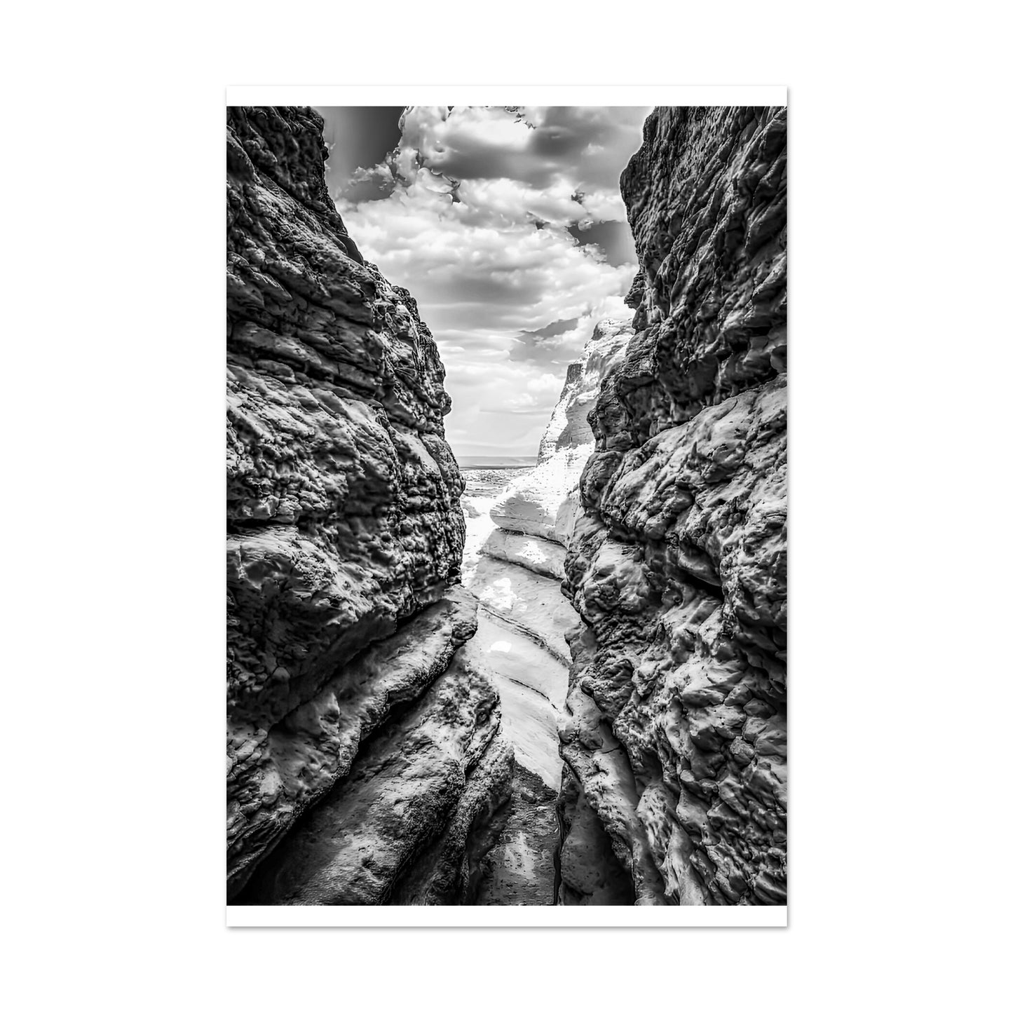 Plaza Blanca; Abiquiu, New Mexico Black & White III Premium Matte Poster