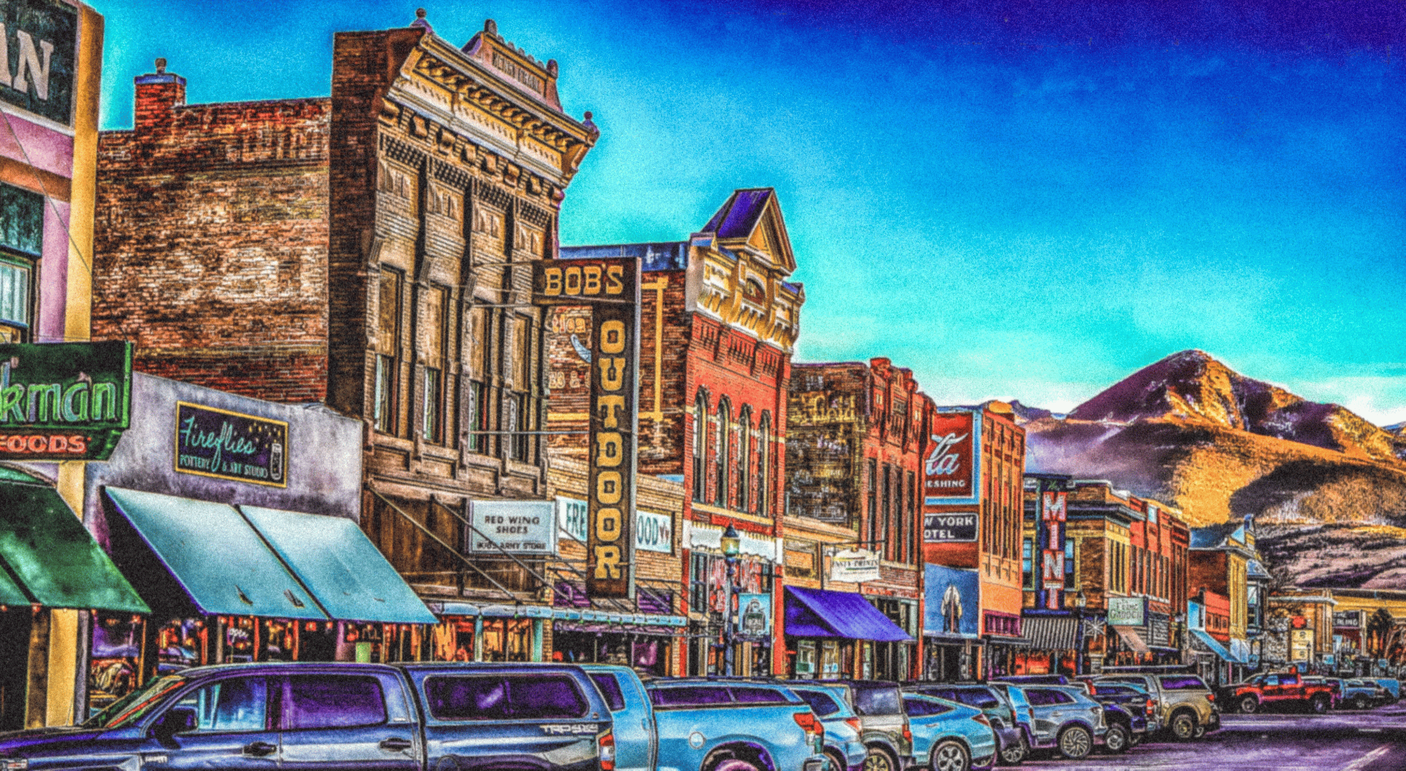 A New Perspective of Livingston, Montana's Main Street