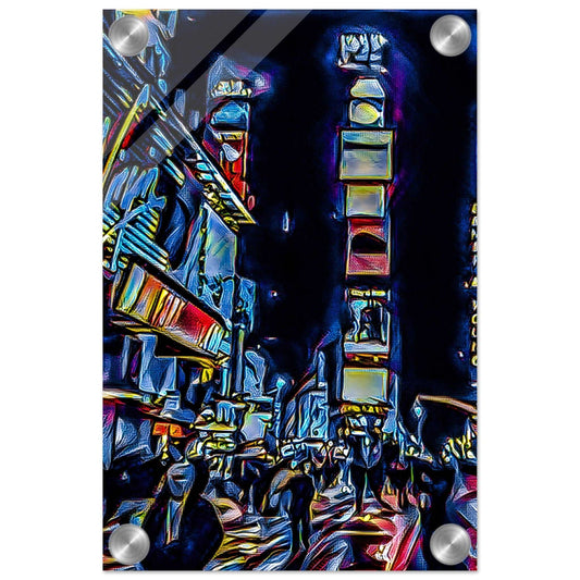 After New Year's; New York City, New York New Year's Eve Times Square Acrylic Print Communitea Books