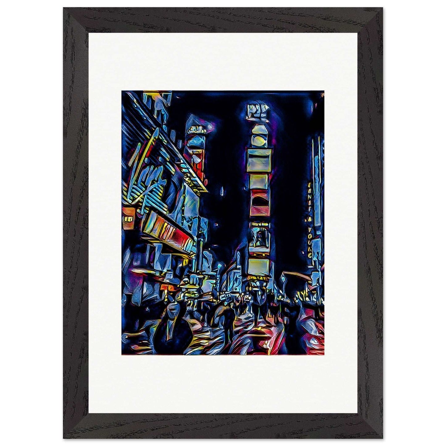 After New Year's; New York City, New York New Year's Eve Times Square Wood Framed Print Communitea Books James Bonner