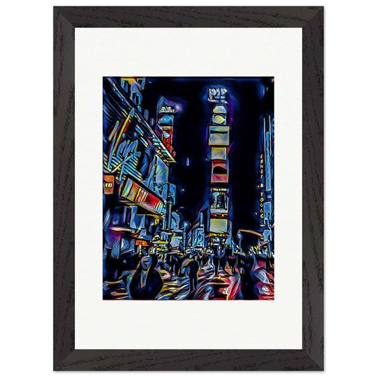 After New Year's; New York City, New York New Year's Eve Times Square Wood Framed Print Communitea Books James Bonner