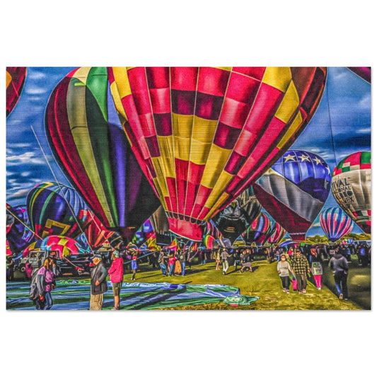 Albuquerque International Balloon Fiesta; Albuquerque, New Mexico Brushed Aluminum Print Communitea Books James Bonner