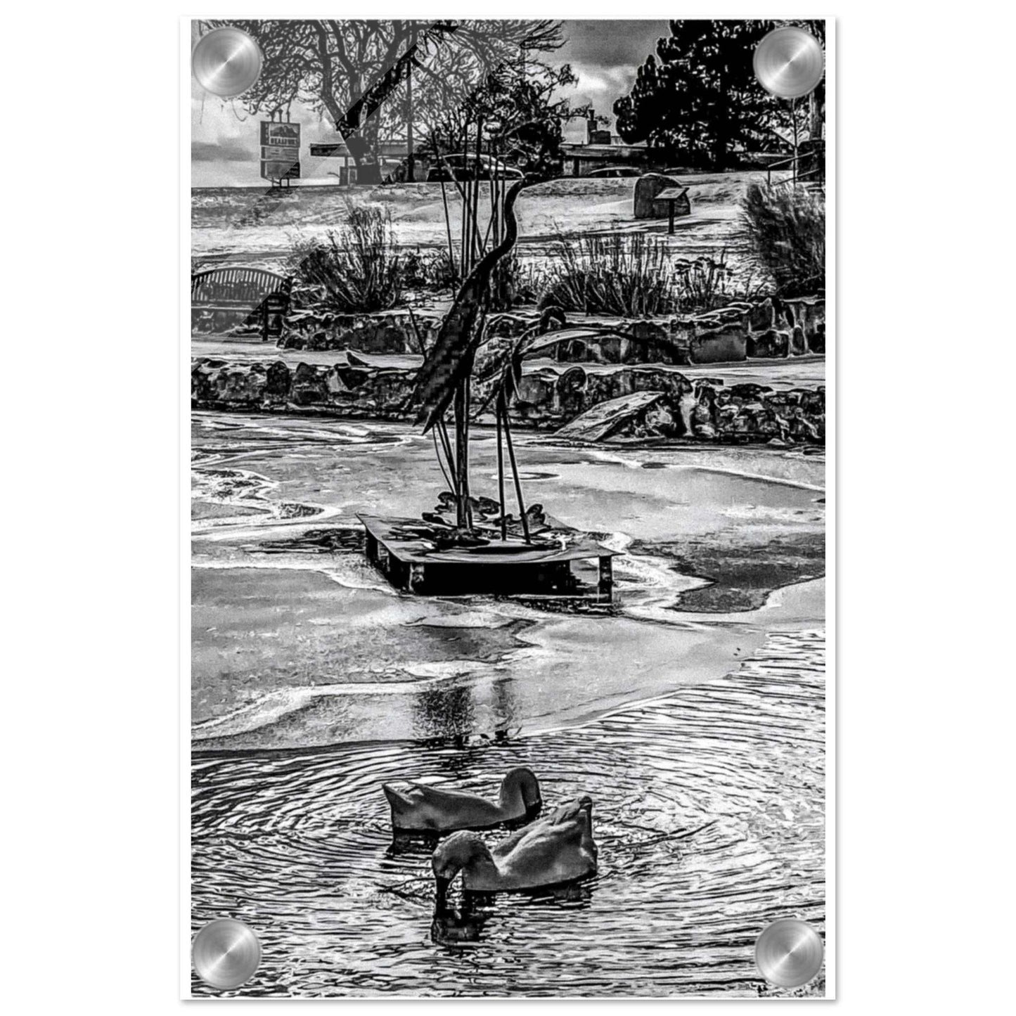 Ashley Pond; Los Alamos, New Mexico Acrylic Print Communitea Books James Bonner