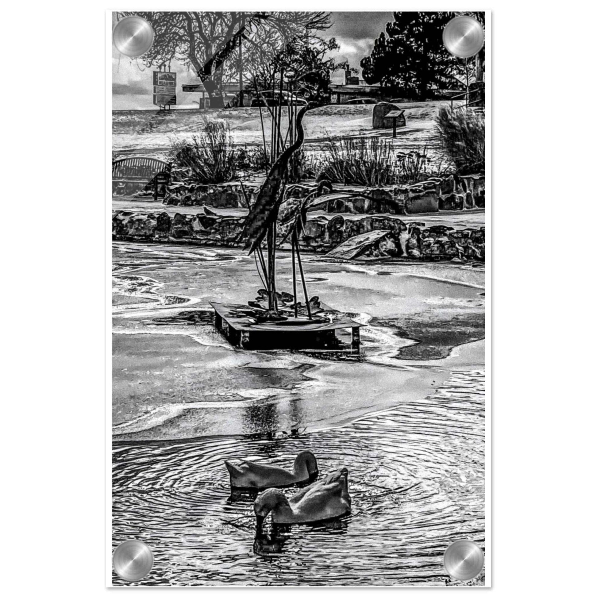 Ashley Pond; Los Alamos, New Mexico Acrylic Print Communitea Books James Bonner