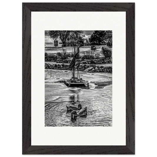 Ashley Pond; Los Alamos, New Mexico Wood Framed Print Communitea Books James Bonner