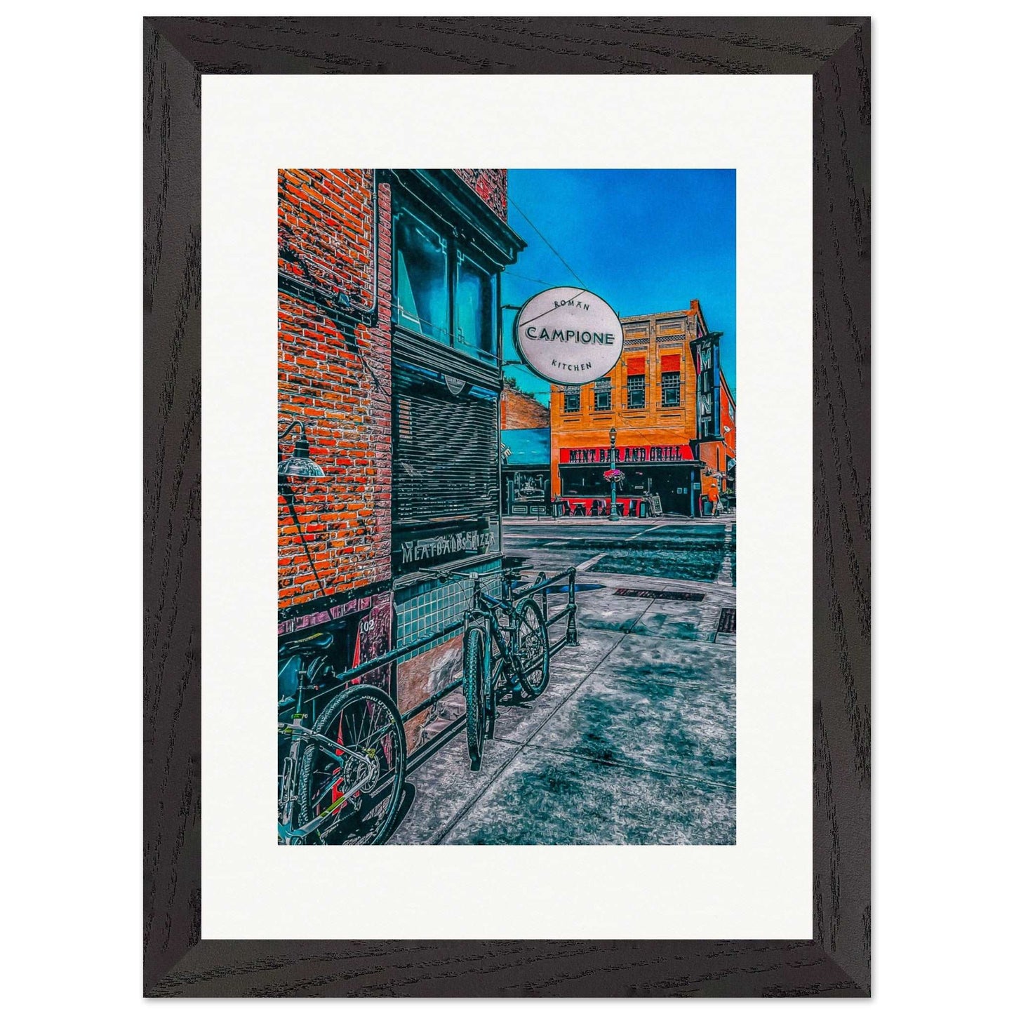 Campione; Livingston, Montana Wood Framed Print Communitea Books James Bonner