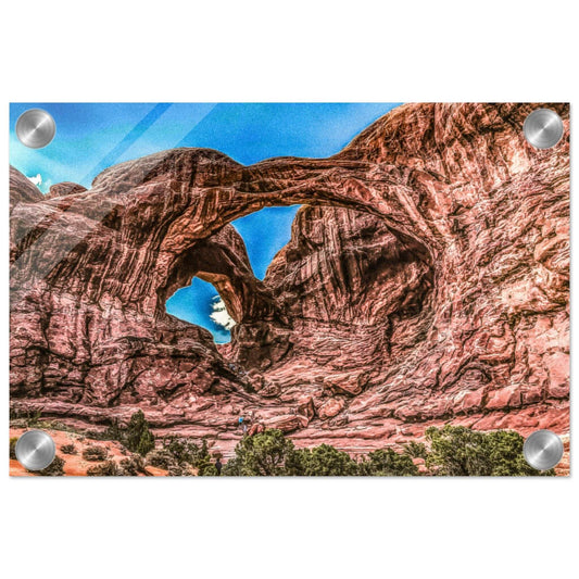 Double Arches; Arches National Park, Moab, Utah Acrylic Print Communitea Books James Bonner