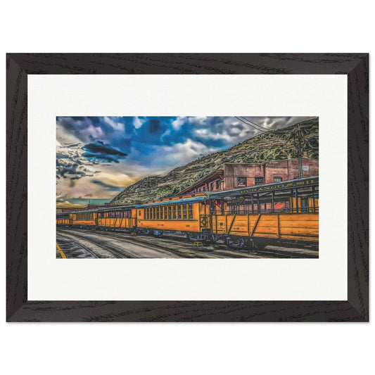 Durango Silverton Railroad; Durango, Colorado Wood Framed Print Communitea Books James Bonner