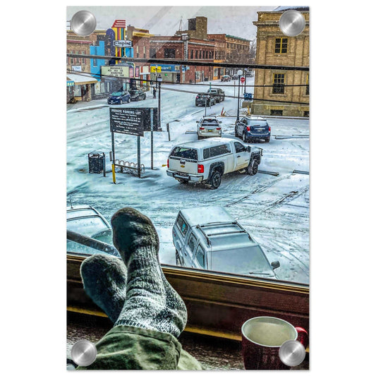 Early Mid-Morning; Livingston, Montana Acrylic Print Communitea Books James Bonner