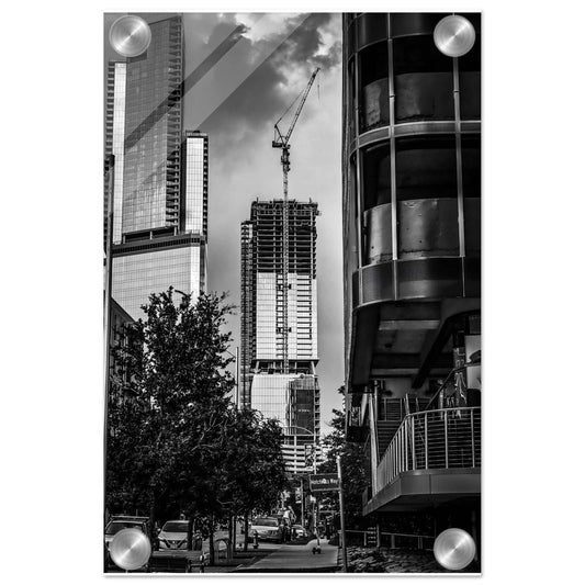 Infinite; Austin, Texas Black & White Acrylic Print Communitea Books James Bonner
