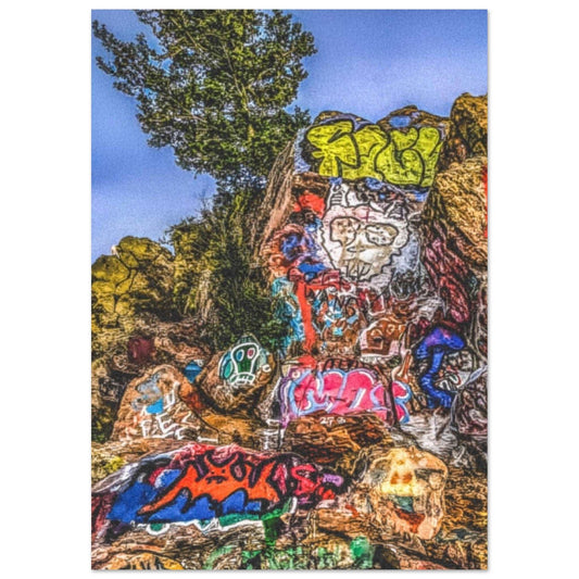 Lookout Mountain Park Graffiti; Denver, Colorado Premium Matte Poster Communitea Books James Bonner