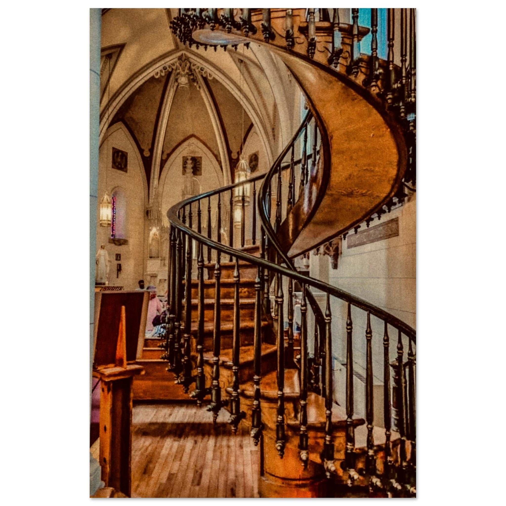 Miraculous; Loretto Chapel, Santa Fe, New Mexico Wood Print Communitea Books